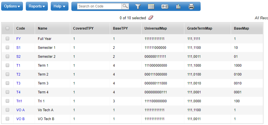 Define Schedule Terms